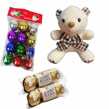 Teddy bear W/ Chocolates and Balls