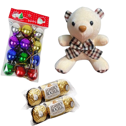 Teddy bear W/ Chocolates and Balls