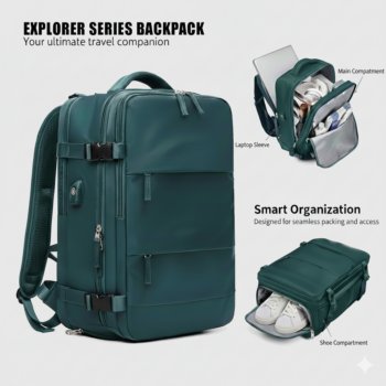 Large Travel Backpack for Men -Women